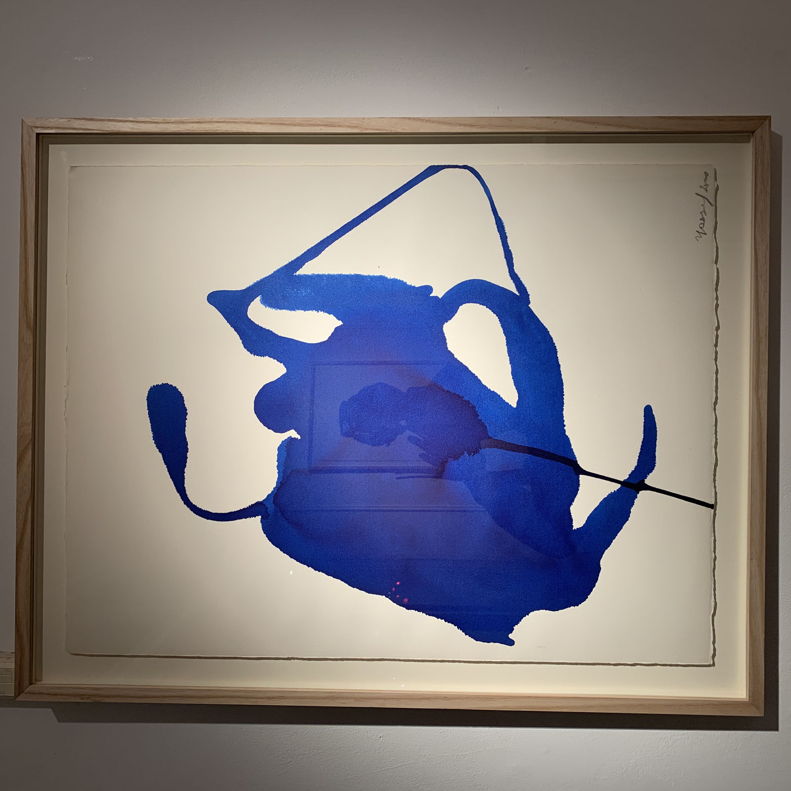 Georges Mathieu Yassef, Blue ink I, 2000