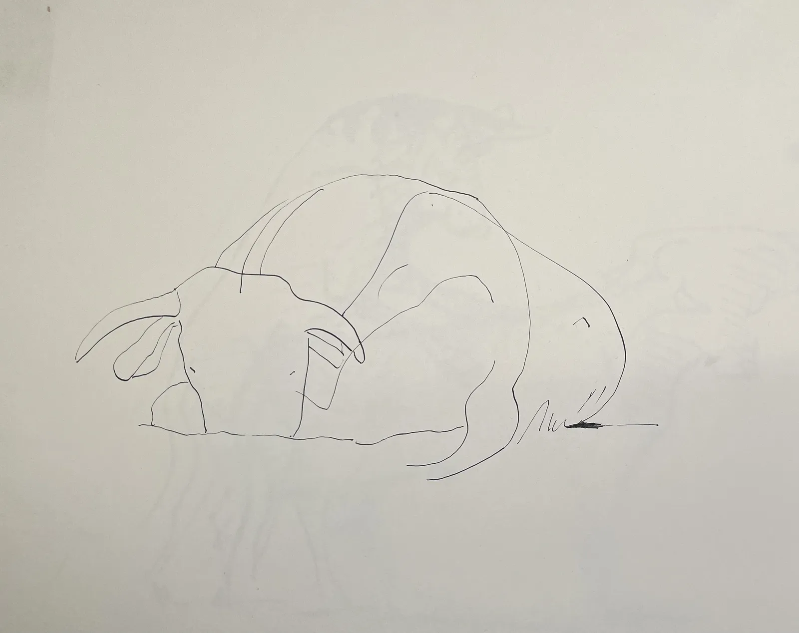 Sven Berlin, Resting Bull, c.1981