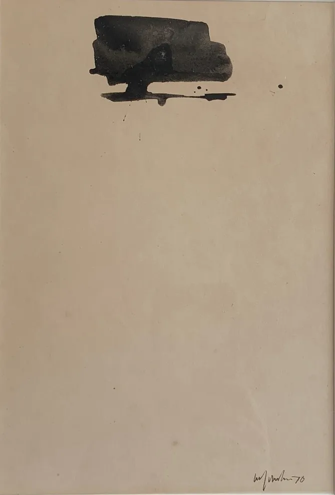 William Johnstone, Untitled Ink brush drawing, c.1970