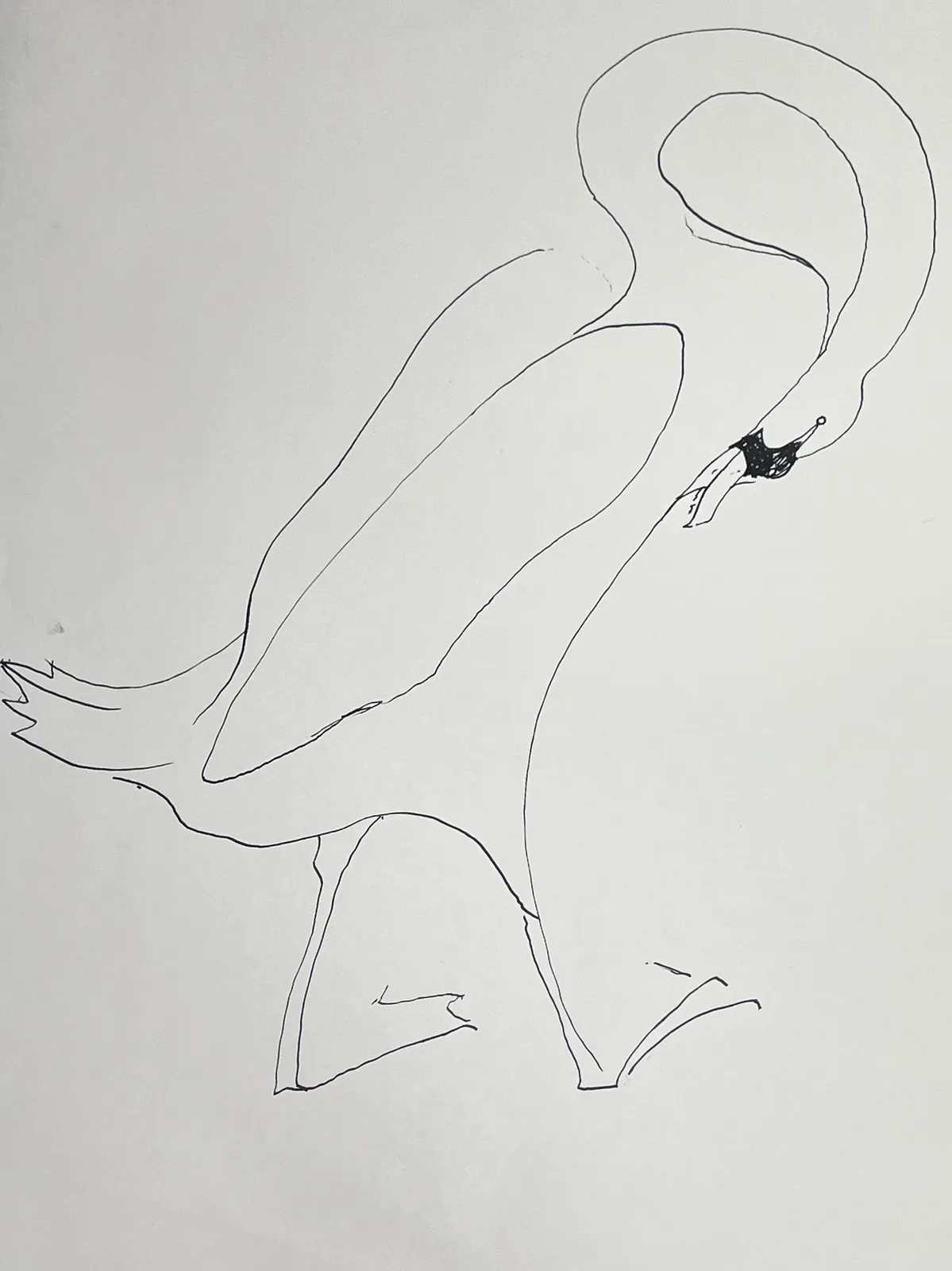 Sven Berlin, Standing Swan, c.1982