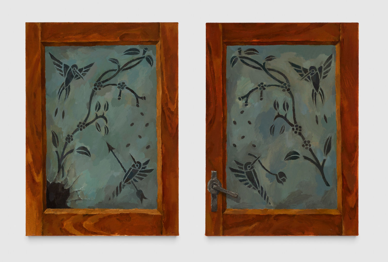 Thomas Thoelen, Hummingbirds (diptych), 2024