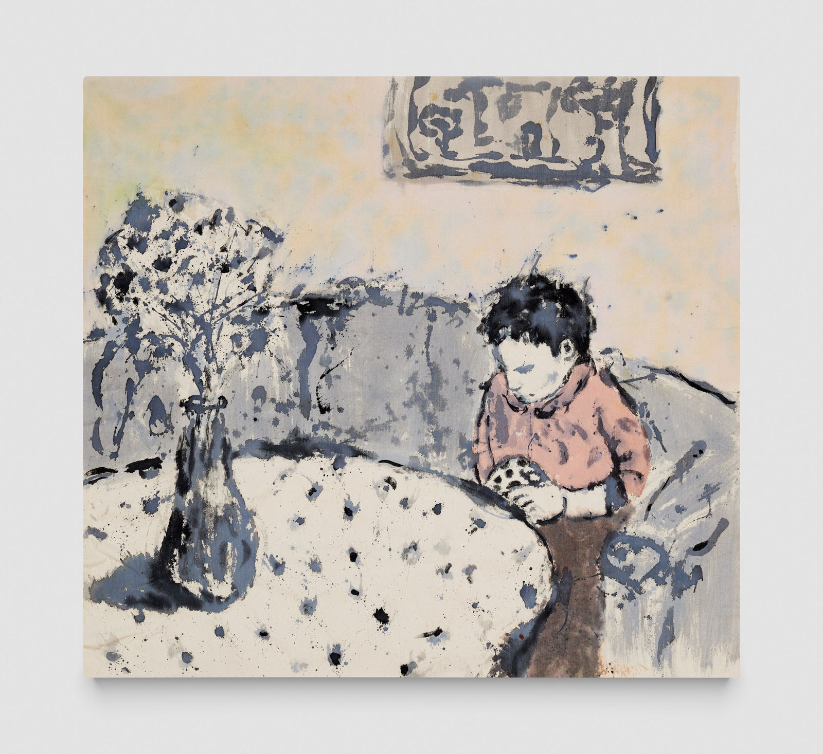 Raul Lile, Interior with child, 2024