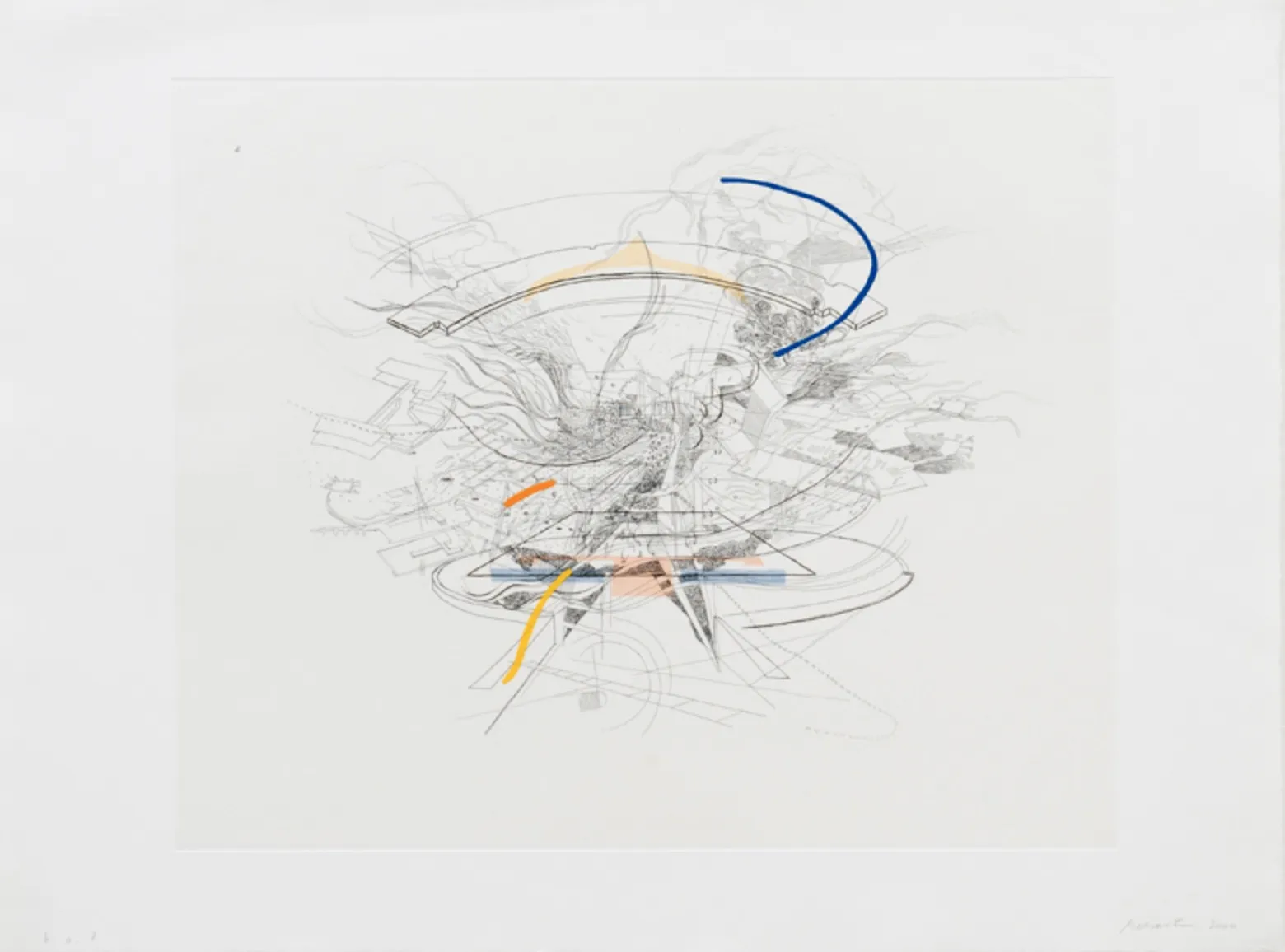 Julie Mehretu, Untitled (from the Exit Art Twoandthreezeros Portfolio), 2000