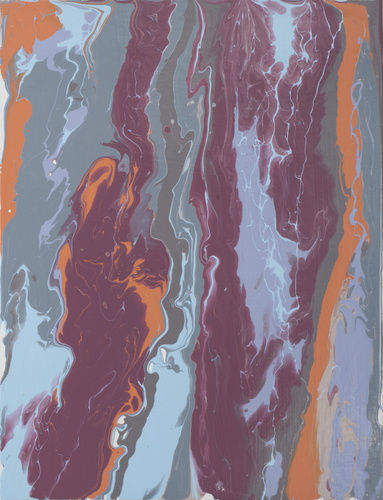 Leah Durner, redvioletredvioletorangelightblue pour, 2013