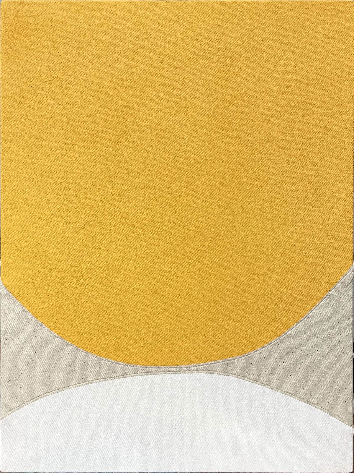 Hyun Jung Ahn, Rendezvous, Yellow and White, 2022