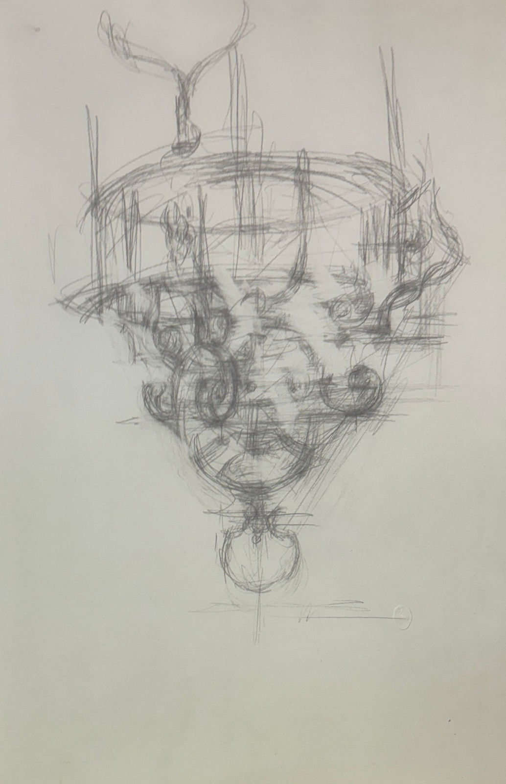 Alberto Giacometti, Lampada (1963) from Quarantacinque Disegni di Alberto Giacometti, 1963