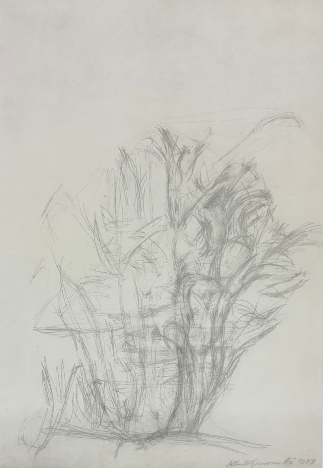 Alberto Giacometti, Alberi (1953) from Quarantacinque Disegni di Alberto Giacometti, 1963