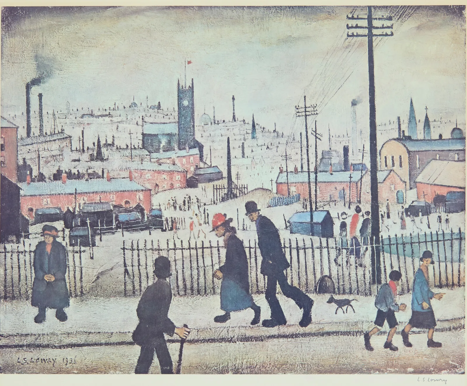 L. S. Lowry, View of a Town, 1973