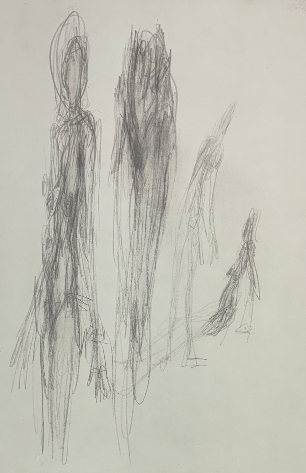 Alberto Giacometti, Figure (1947) from Quarantacinque Disegni di Alberto Giacometti, 1963