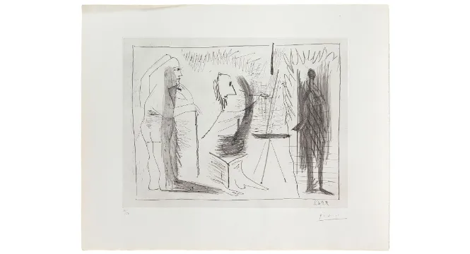 Pablo Picasso, Dans l'Atelier I, 1963