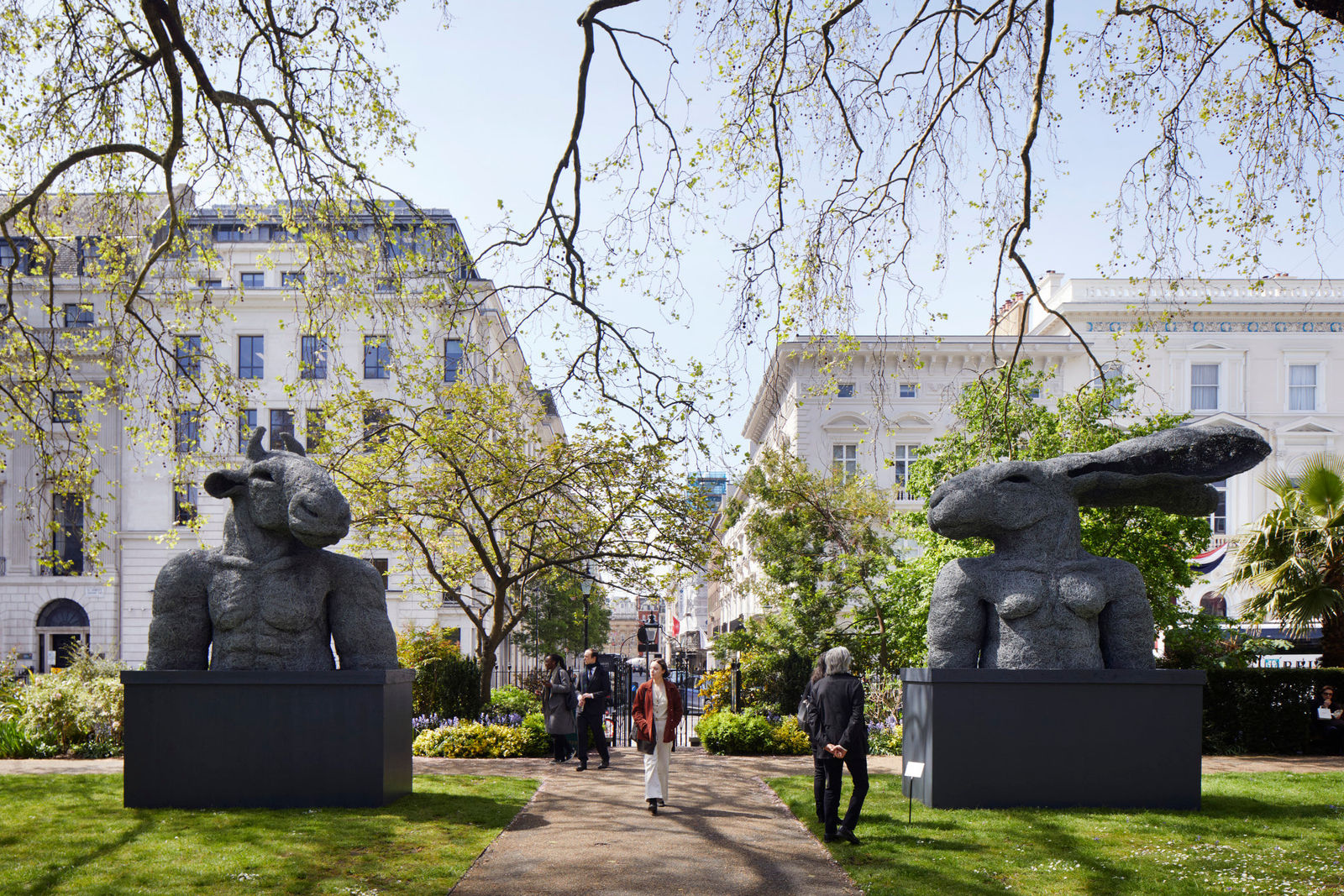 Sophie Ryder, Ladyhare and Minotaur Torsos, 2000