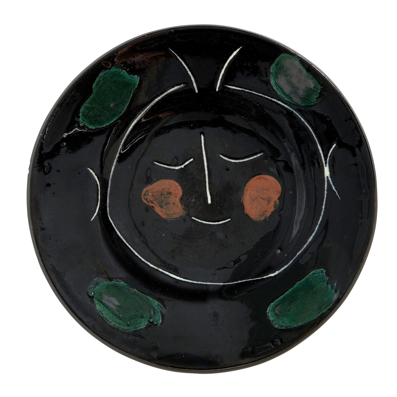 Pablo Picasso, Service visage noir (A. R. 41) - Visage F, 1948