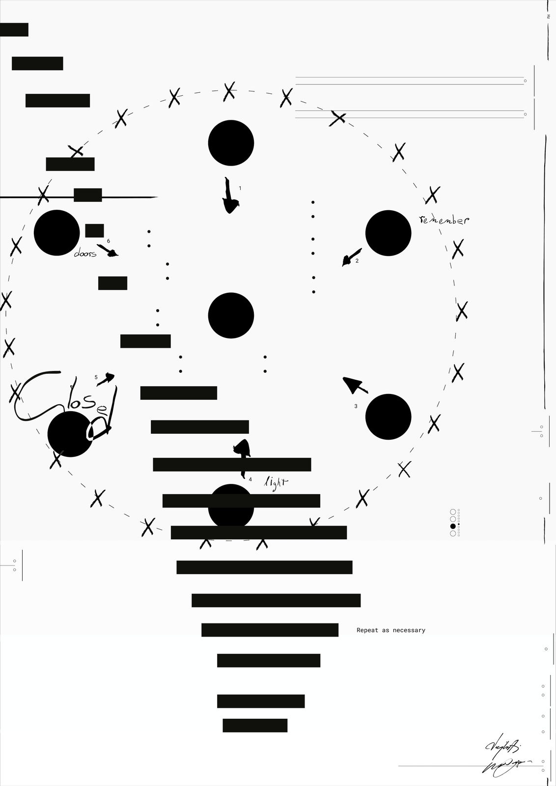 Operator, Repeat as necessary #15 - Closed doors remember light, 2025