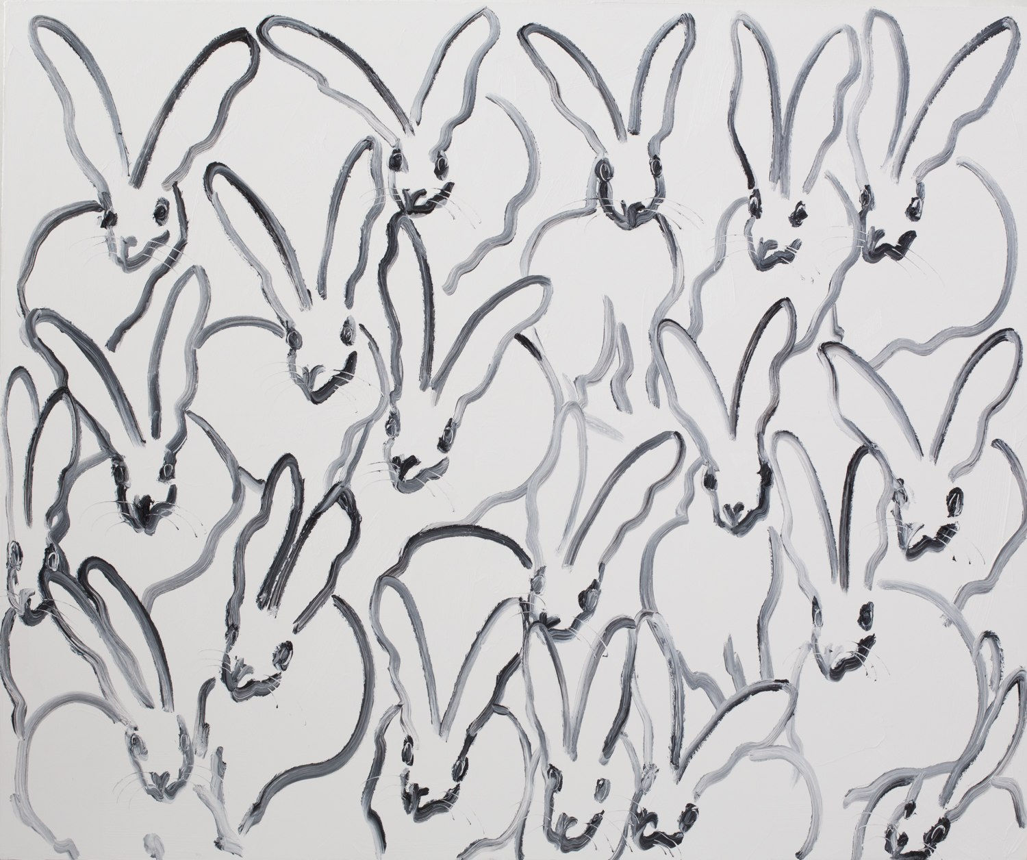 Hunt Slonem, Rabbit Run, 2018