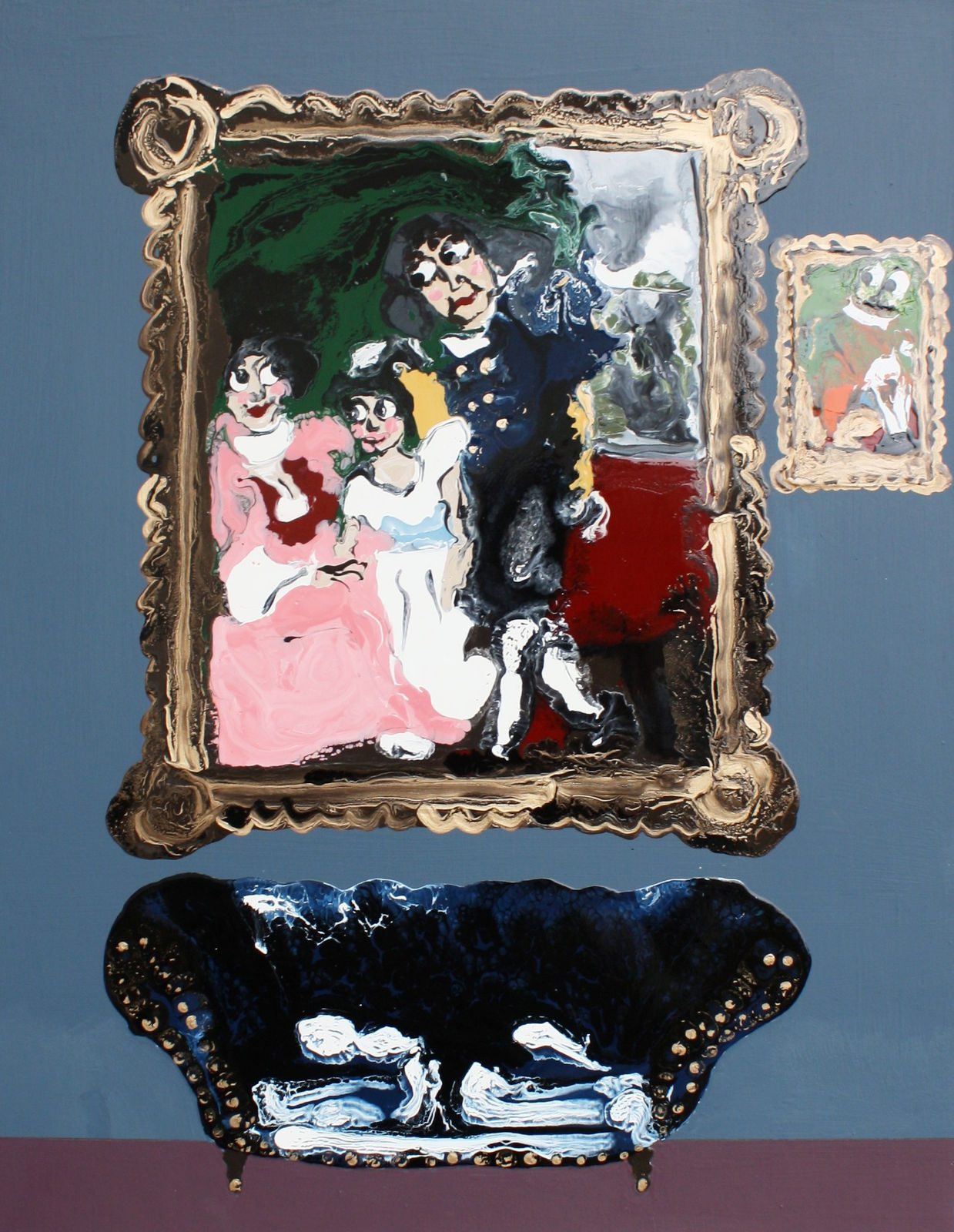 Mary Ronayne, Portrait with Settee, 2023