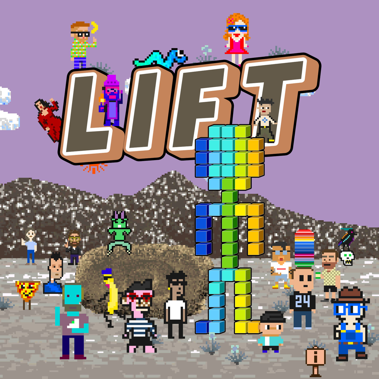 Erick Calderon (Snowfro), LIFT (a self portrait), 2025