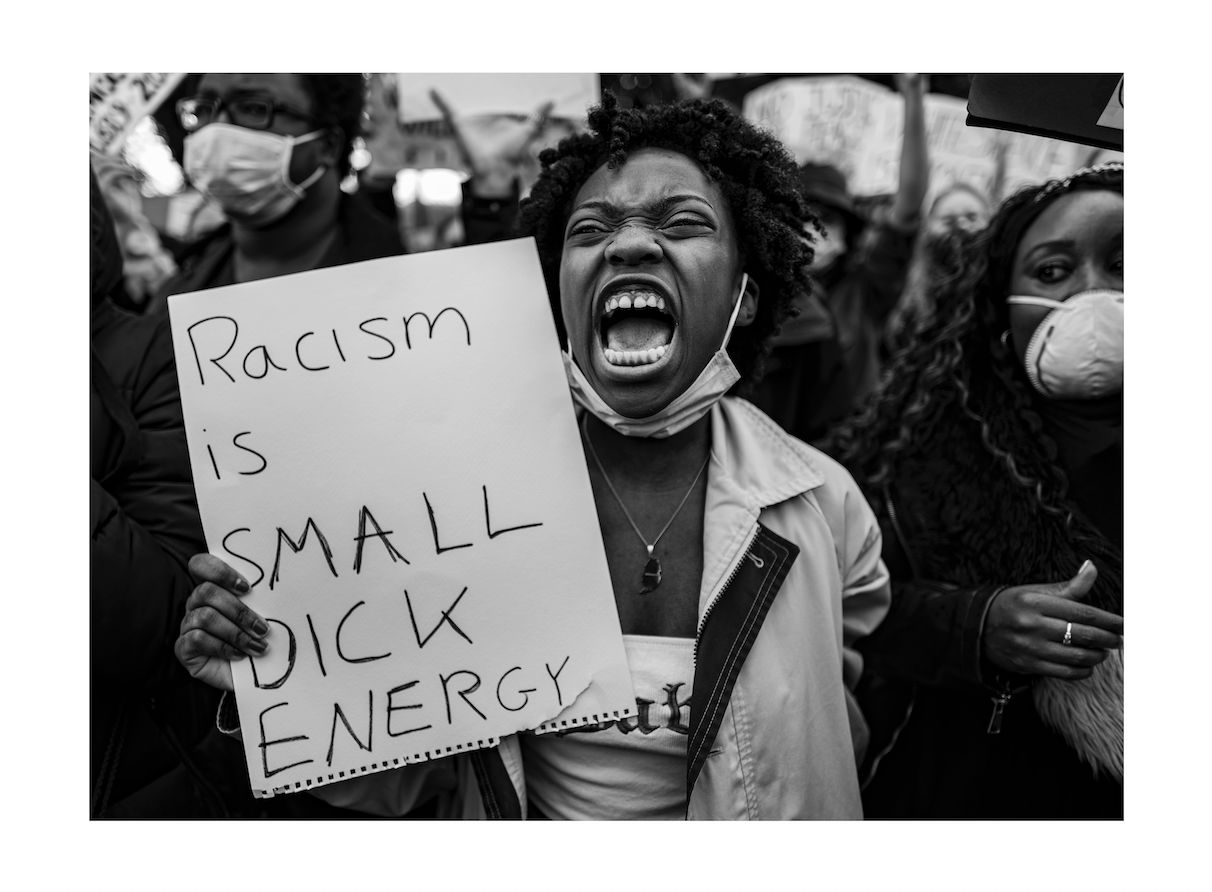 Misan Harriman, Racism is… - Nine Elms Lane, 7th June, 2020