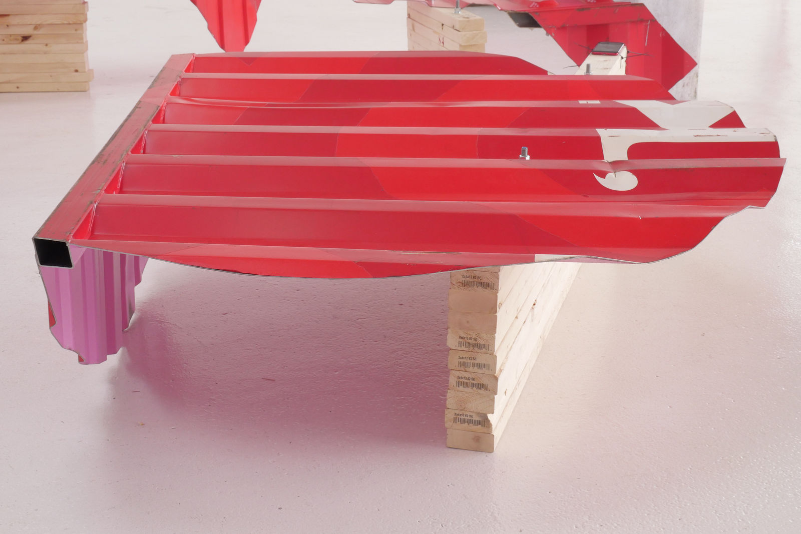 LOT-EK, #6 3D Circle Side+Top "K" + Letter "C" Table/Bench, 2023