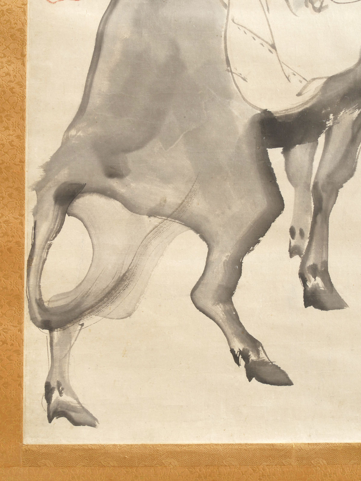 Rosetsu Nagasawa (1754-1799), Painting of Hotei on Ox, Edo (1603-1868)