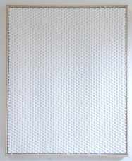 Textured white paper with light watercolor wash in rectangular frame