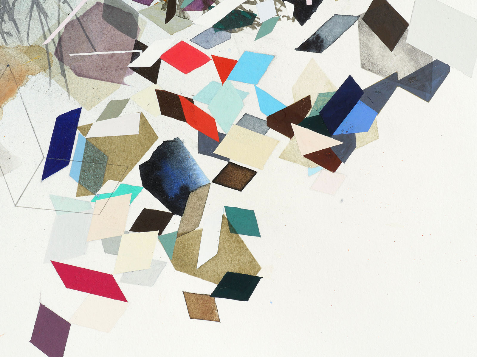 Detail of the lower right portion of the right layered mass in Increasing the In-Between