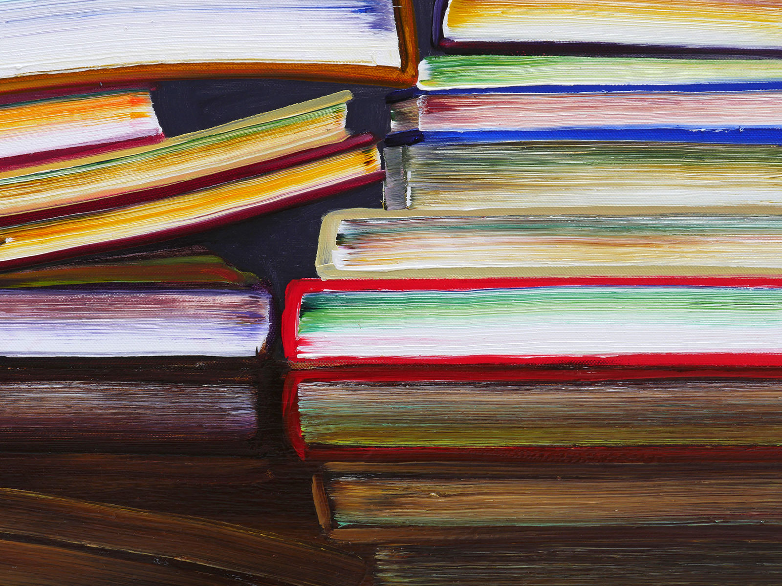 Detail of Stack of Books.