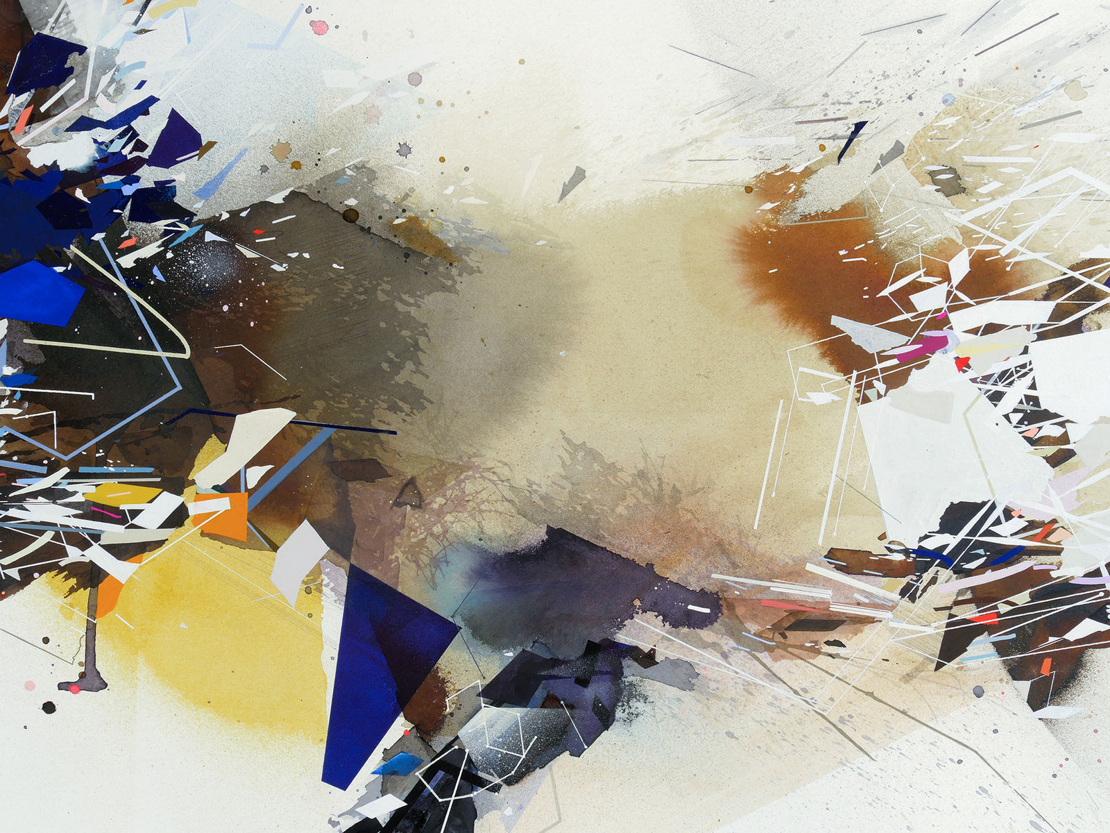 Detail of the center of When Time Becomes Nervous