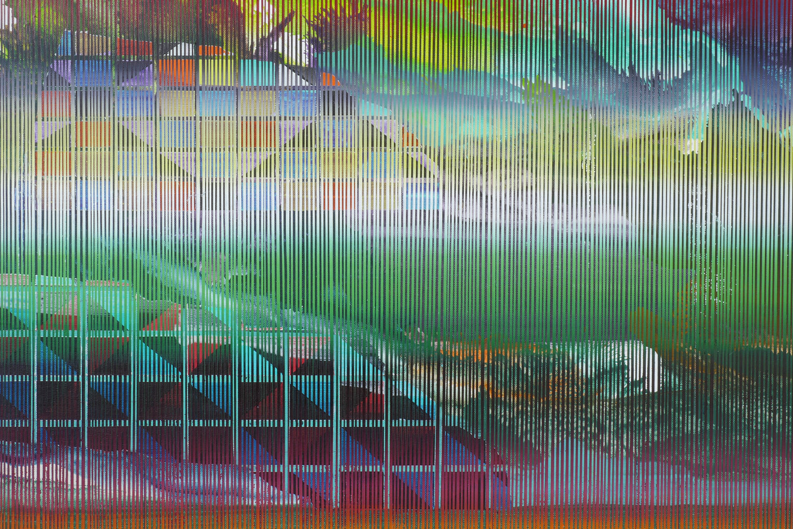 Driss Ouadahi, Listening to the Tiles from Elsewhere, 2025