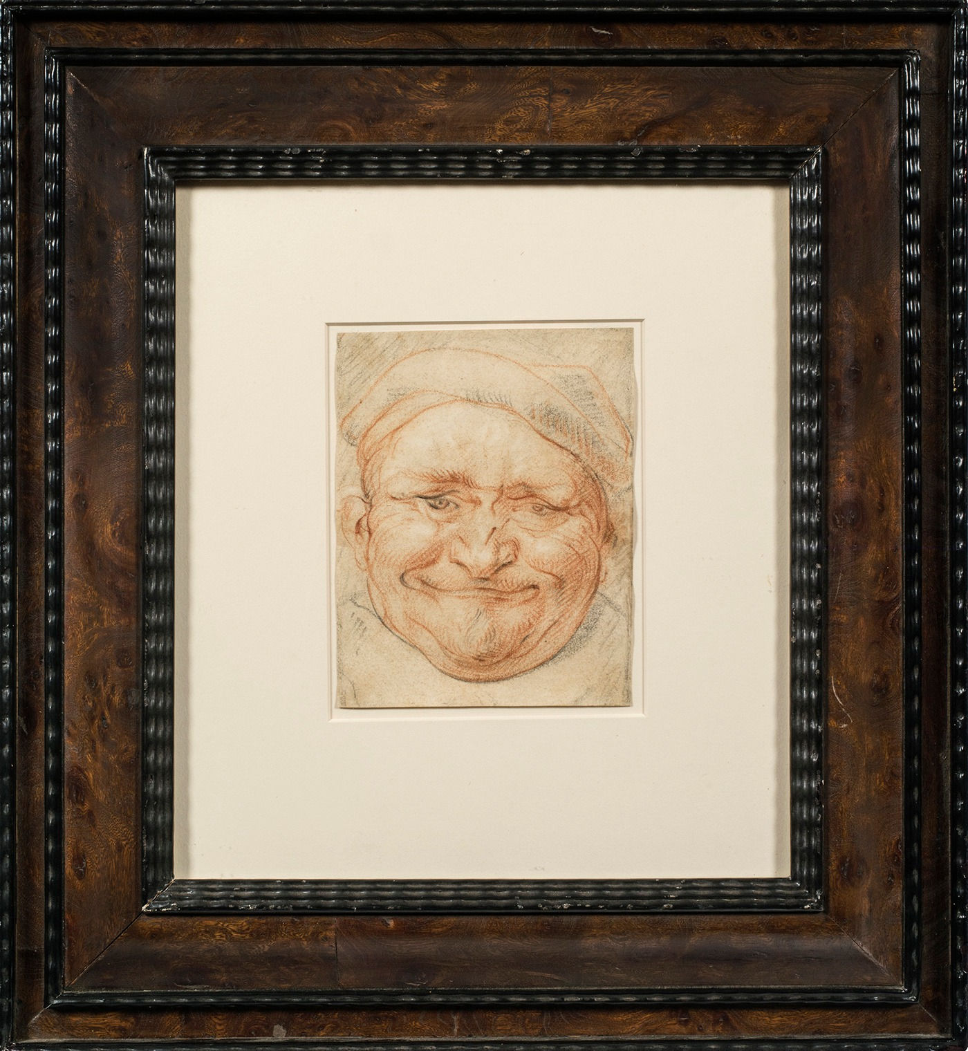 Jacob Jordaens (Antwerp, 1593-1678), Head of a Cheerful Man Wearing a Cap