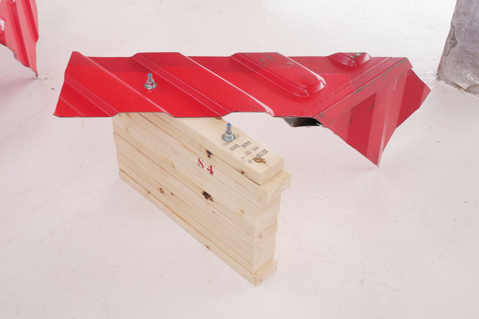 LOT-EK, #4 3D Rectangle Top+Side Table/Bench, 2023