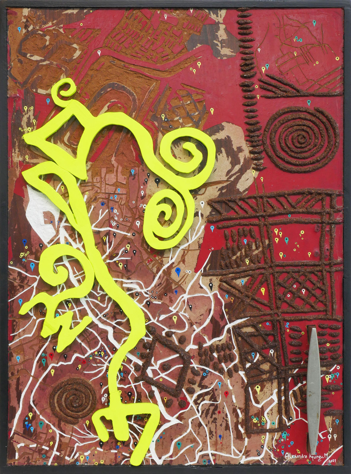 Alexandre Kyungu Mwilambwe, Scar Areas III, 2021