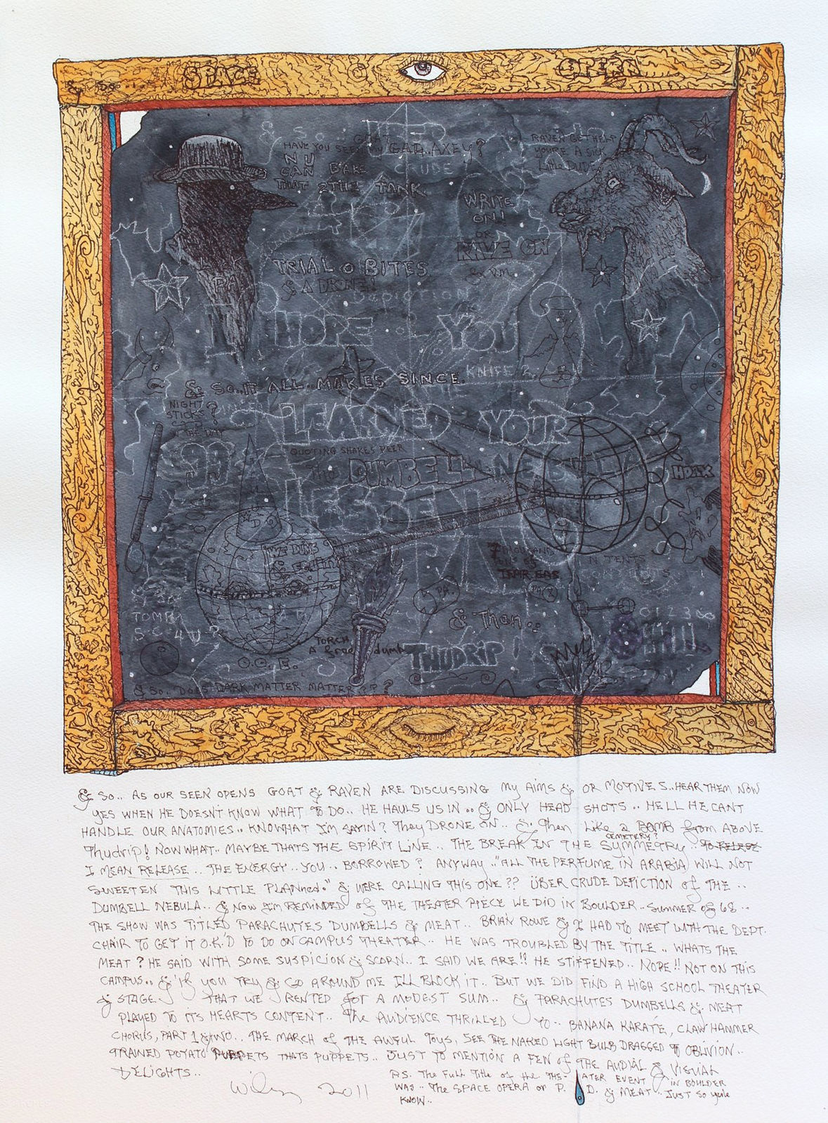 William T. Wiley, Space Opera, 2011