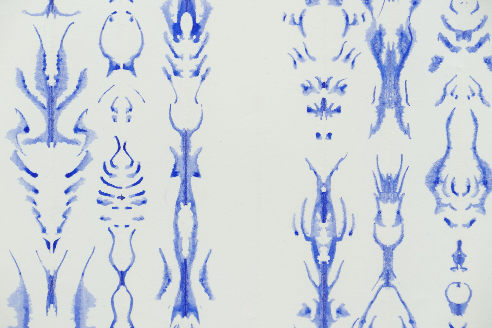 Detail of the center right of INKBLOT DRAWING MAY 4, 2005