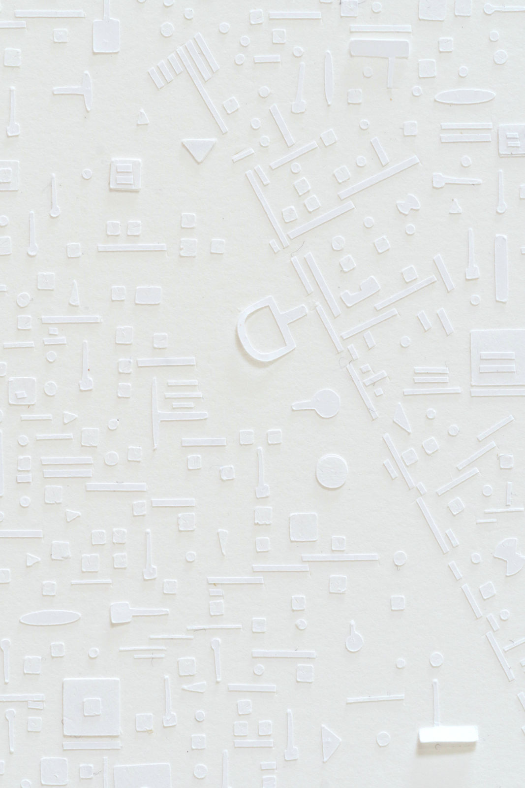 Marco Maggi, Falling Paragraph (White), 2018