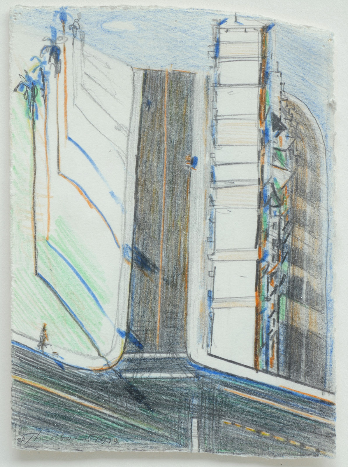 Wayne Thiebaud, Palm Ridge (Study), 1979