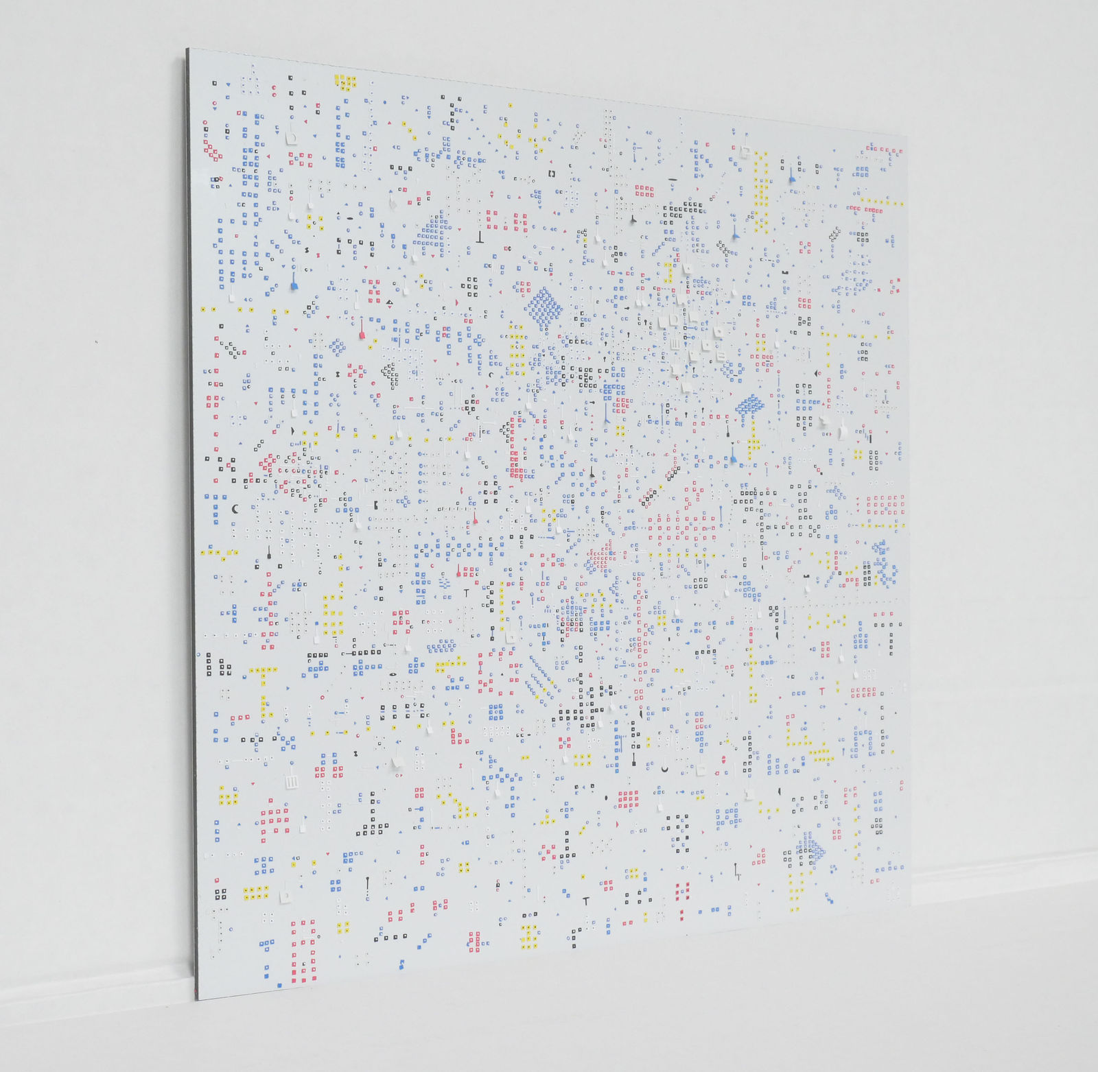 Marco Maggi, ECONOMY OF ATTENTION (white), 2024