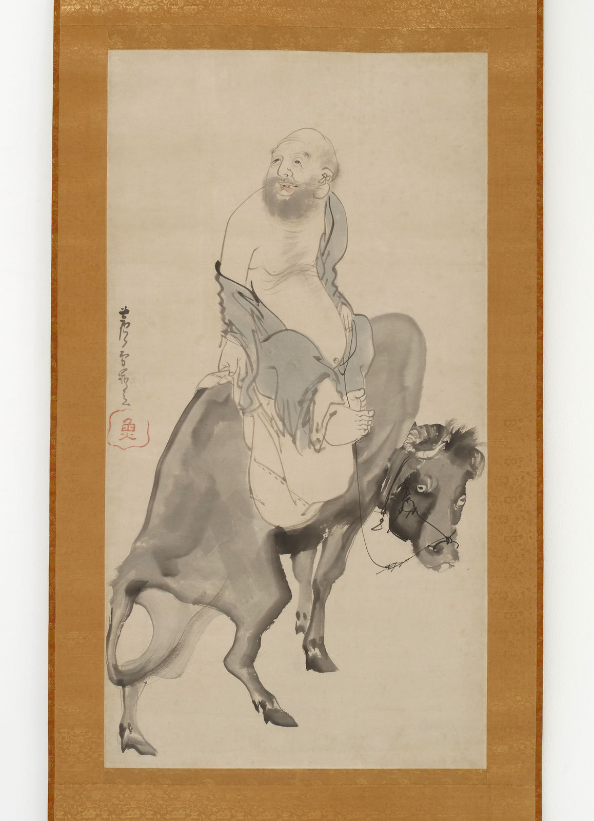 Rosetsu Nagasawa (1754-1799), Painting of Hotei on Ox, Edo (1603-1868)