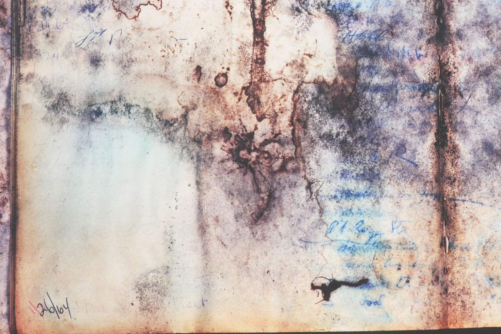 James Sansing, Juvenile Hall Ledger, pages 486-487 (Smeared Blue), 2007/2024