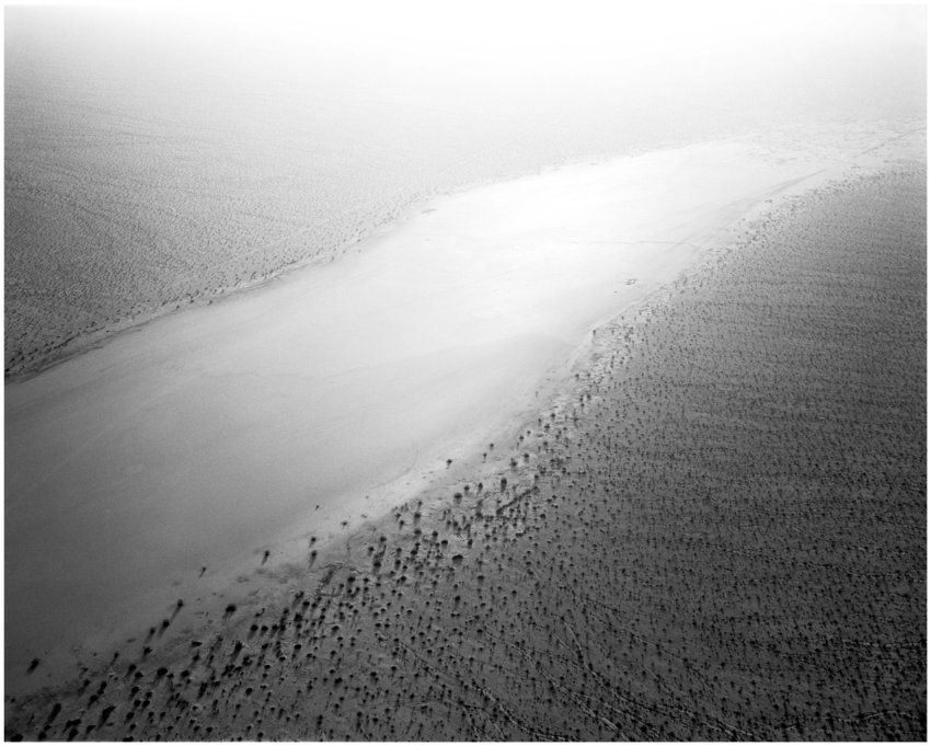 Michael Light, Some Dry Space: Cadiz Lake, at 600', 0700 hours, Twentynine Palms, CA, October 2000, 2000