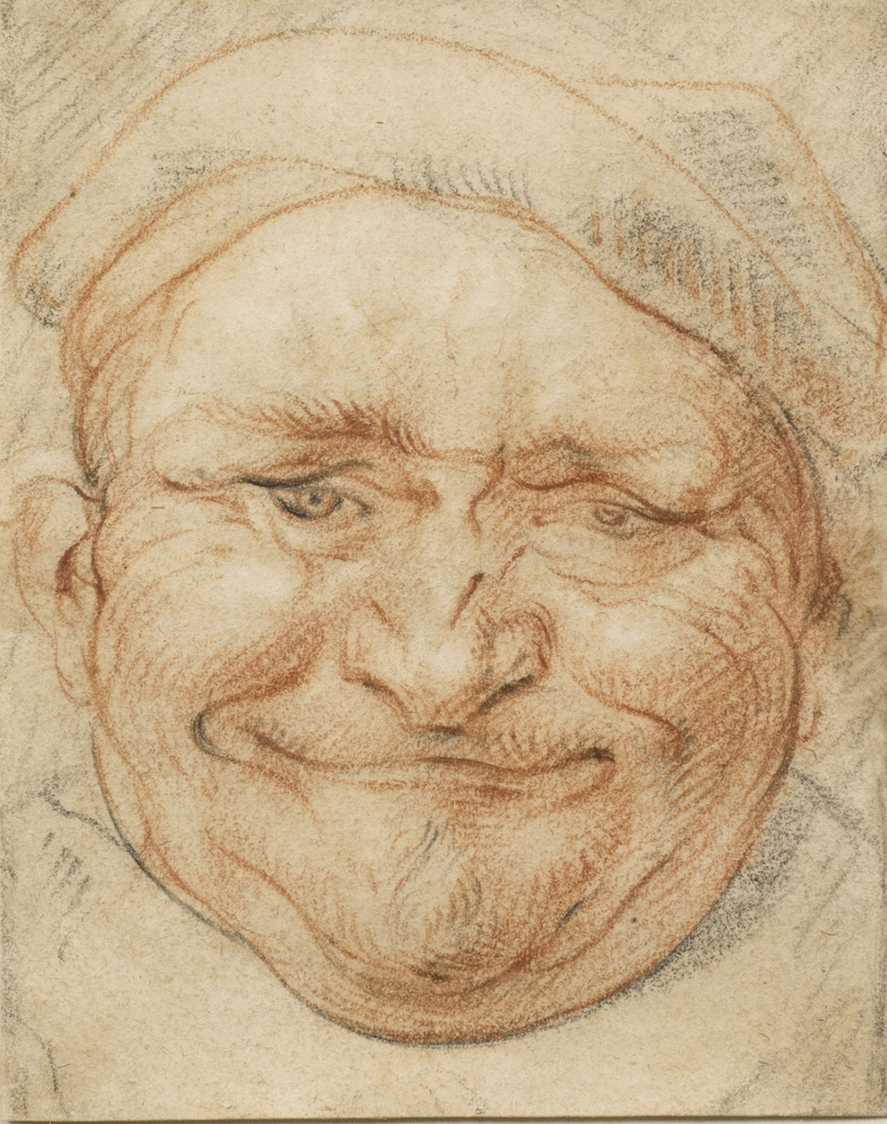 Jacob Jordaens (Antwerp, 1593-1678), Head of a Cheerful Man Wearing a Cap