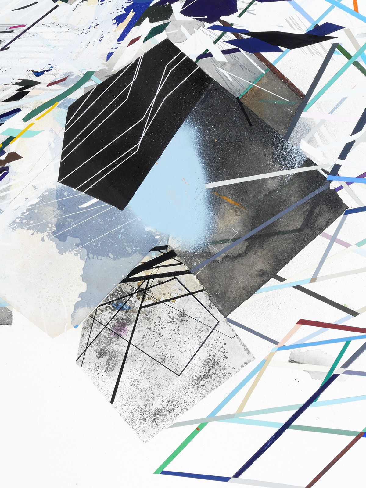 Detail of the center of the left layered mass of A Major/Minor Phase