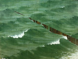Chris Ballantyne, Wooden Fence (Jetty), 2009