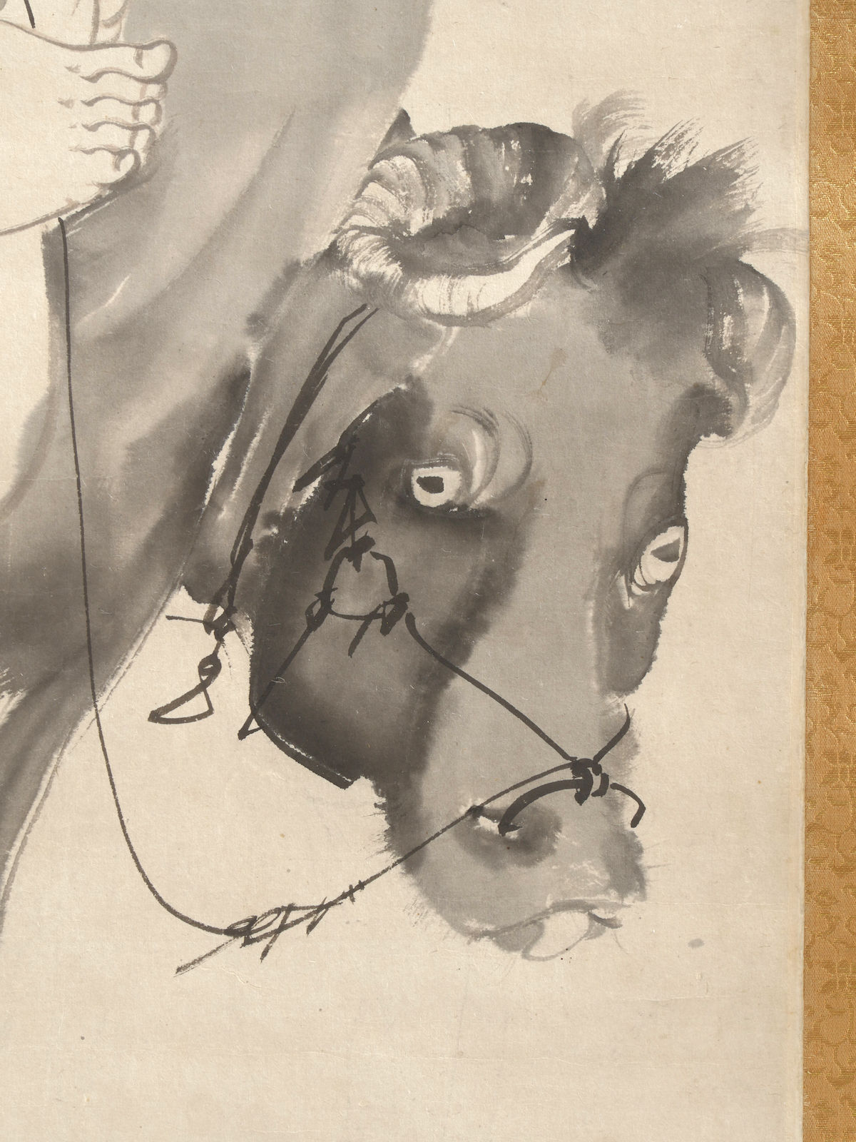 Rosetsu Nagasawa (1754-1799), Painting of Hotei on Ox, Edo (1603-1868)
