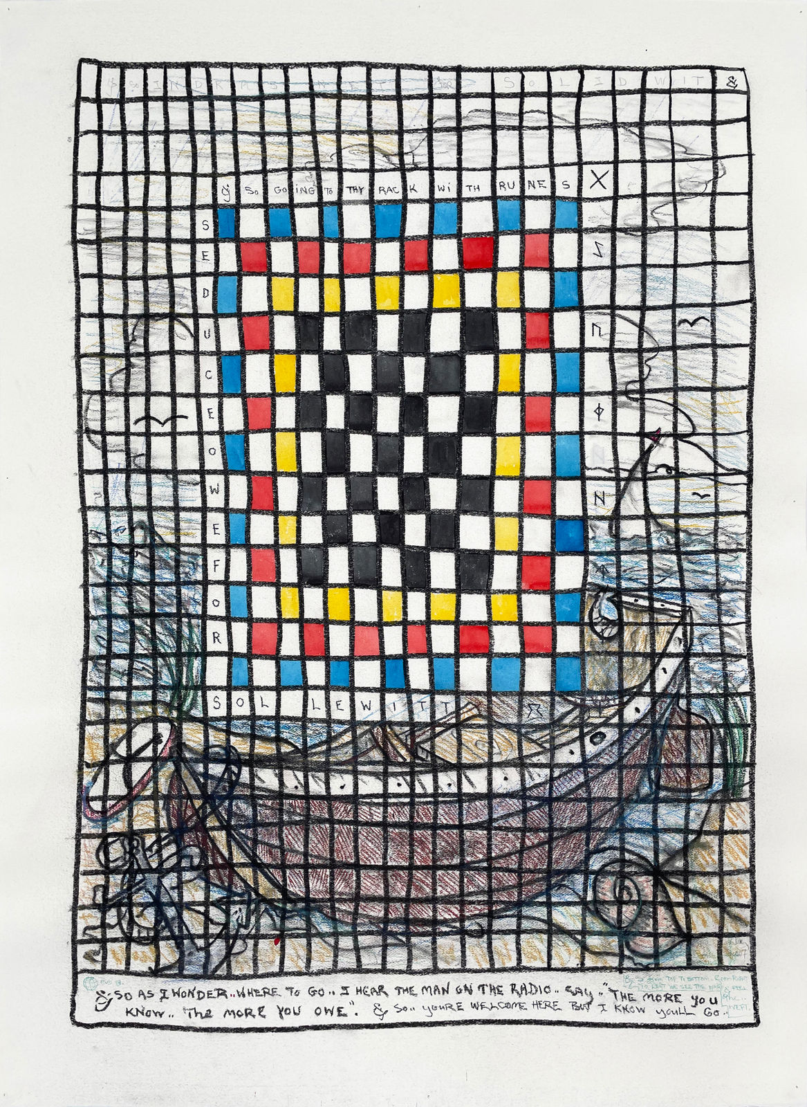 William T. Wiley, So Long Sol, 2007