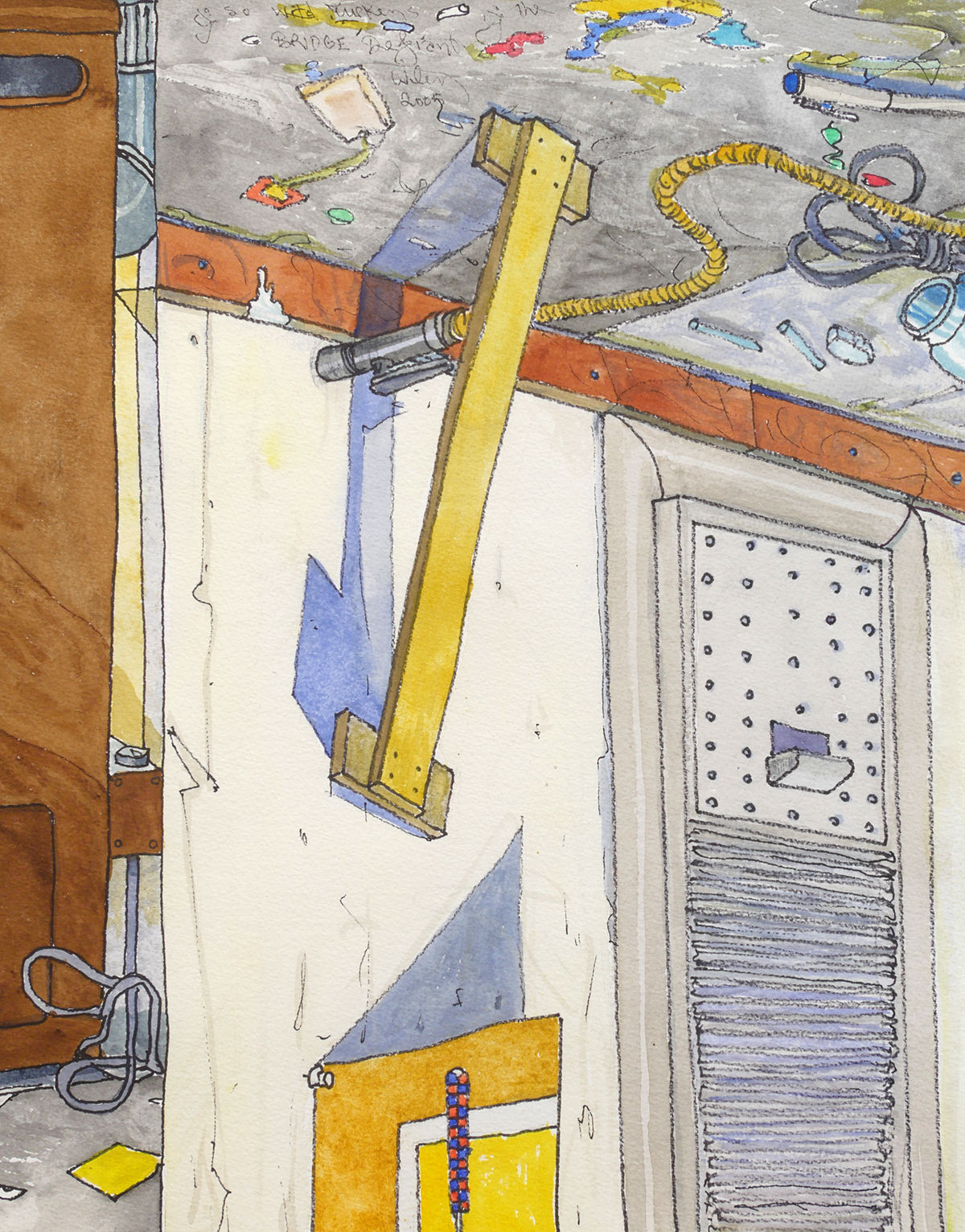 William T. Wiley, Wild Turkey and the Bridge Defiant, 2005