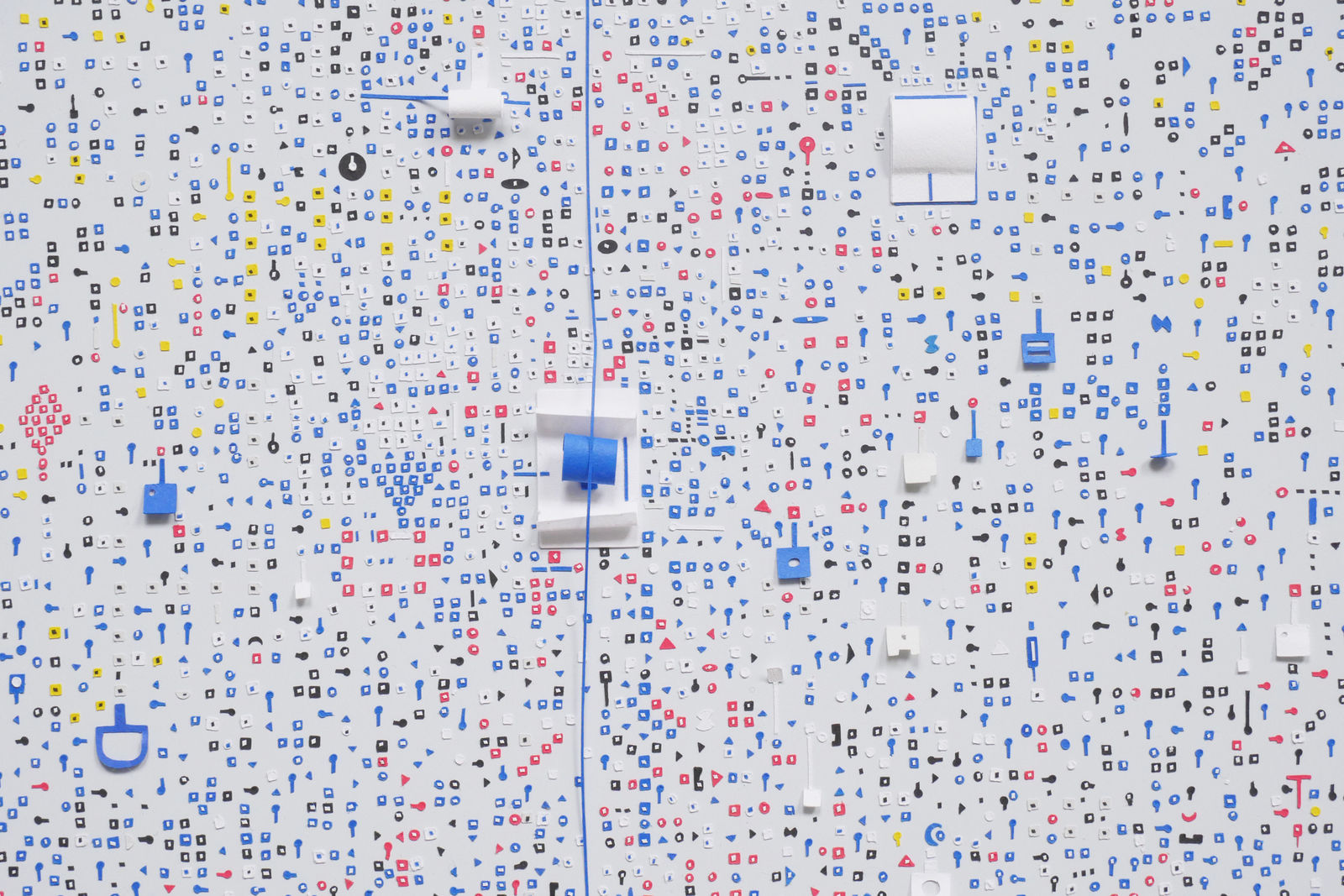 Marco Maggi, ECONOMY OF ATTENTION (white), 2024