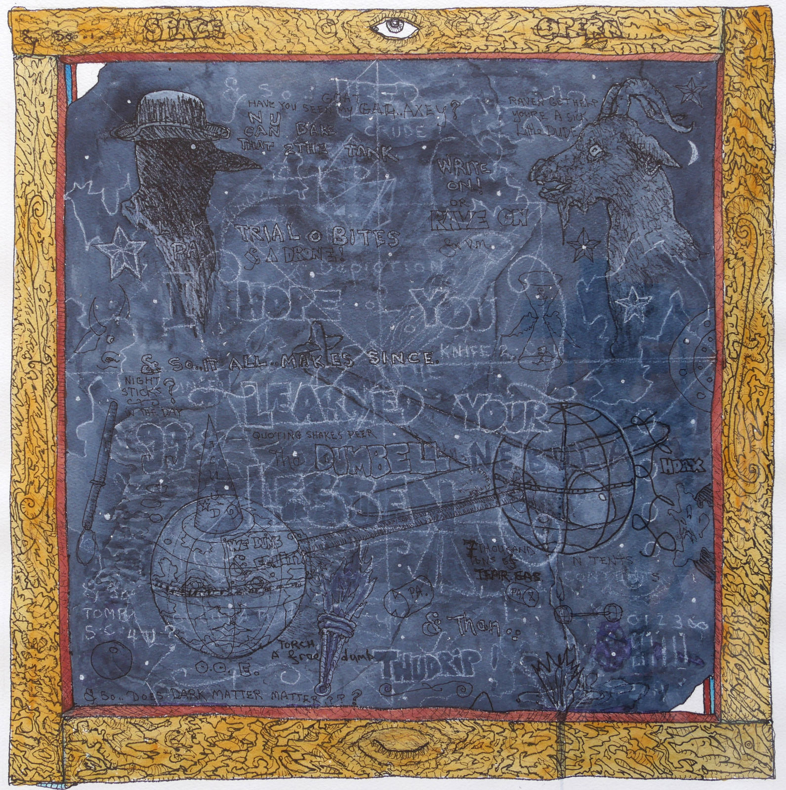 William T. Wiley, Space Opera, 2011