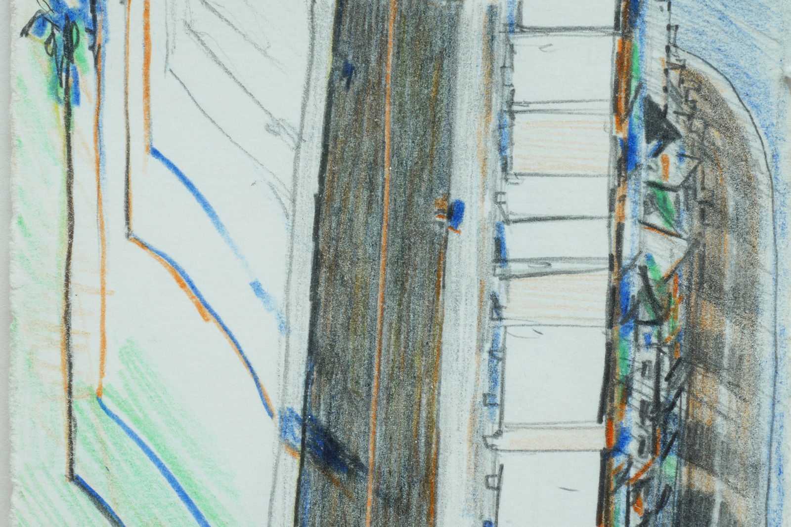 Wayne Thiebaud, Palm Ridge (Study), 1979