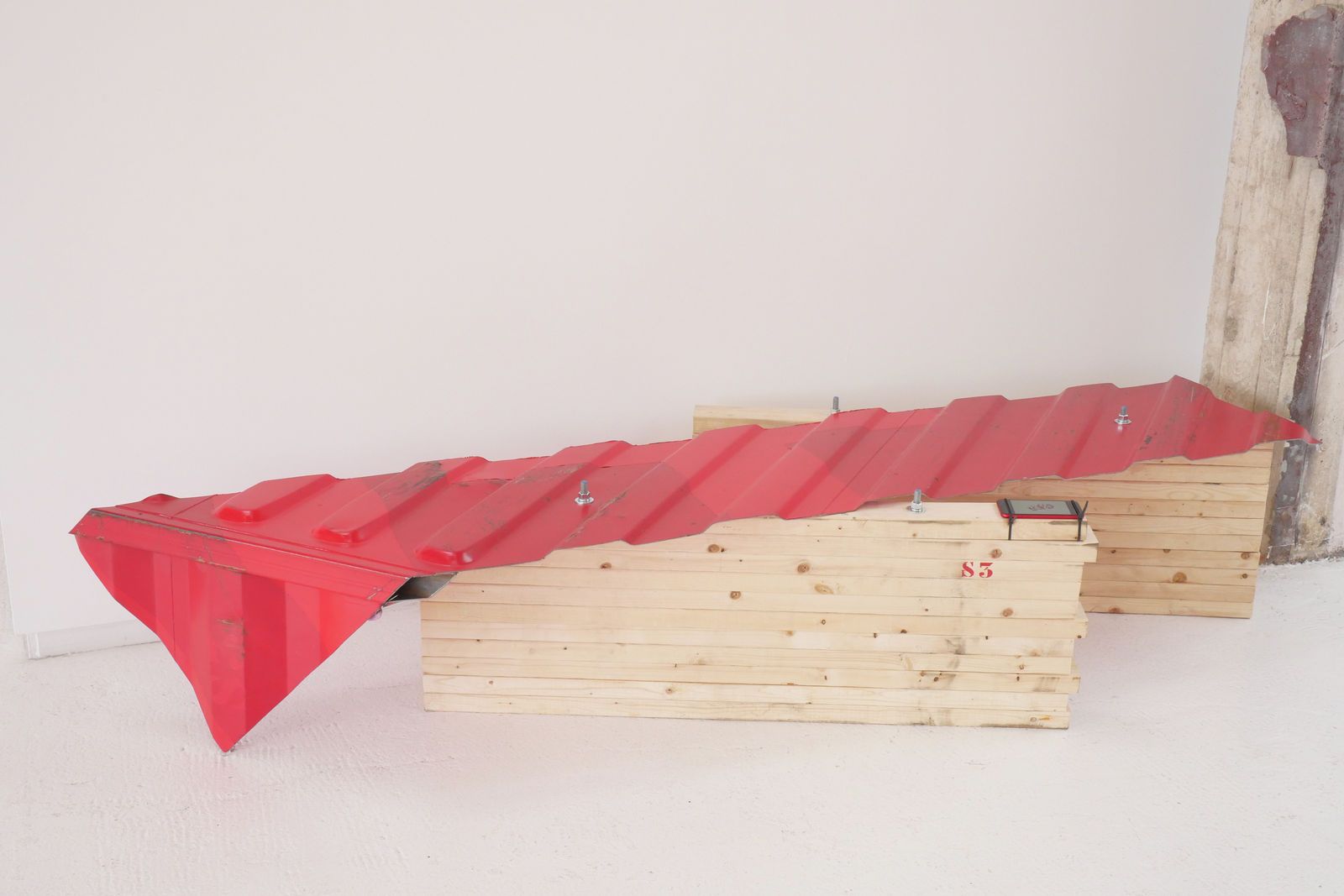 LOT-EK, #3 3D Rectangle Top+Side Table/Bench, 2023