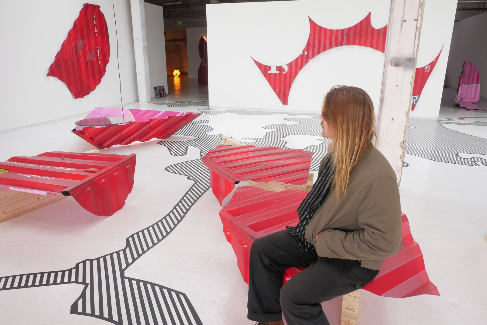 LOT-EK, #11 3D Square Side+Top Table/Bench, 2023